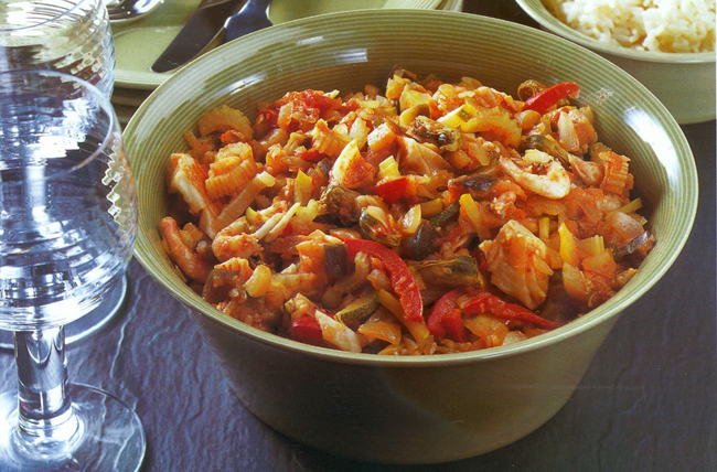 Skaldyrs ratatouille