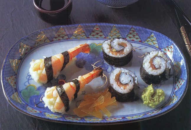 To gange sushi