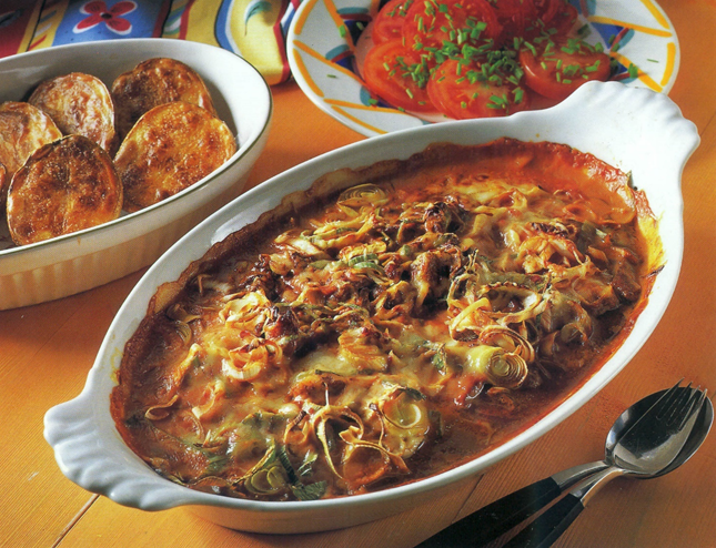 Mexicansk skinkegratin