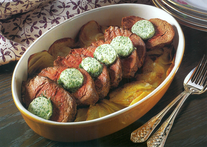 Oksefilet Provençale med aromasmør