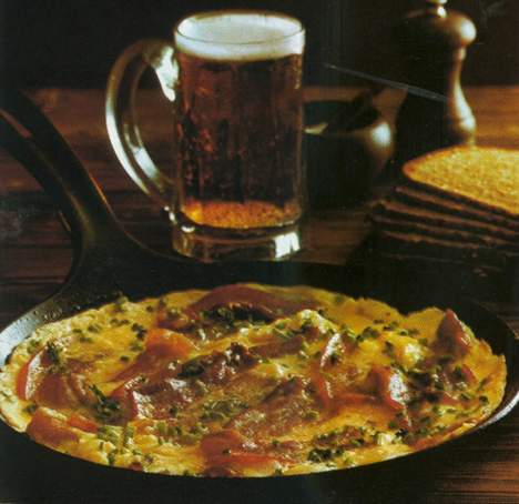 Omelet med bacon