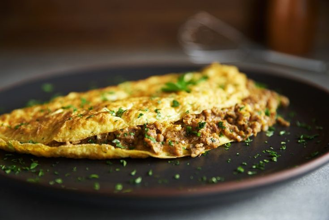 Omelet med kalvebrissel