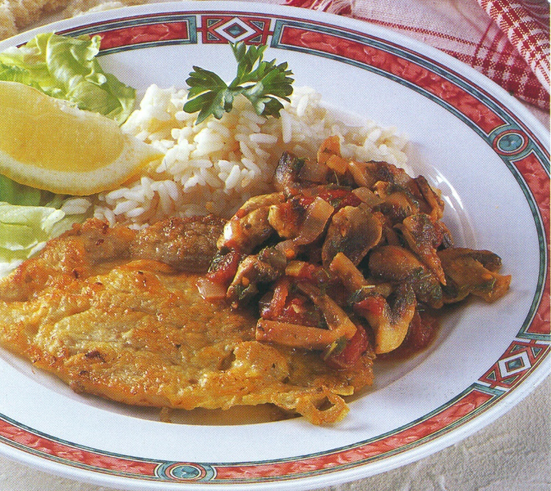 Piccata med lækker tomatsauce