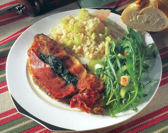 Saltimbocca med kalvekød