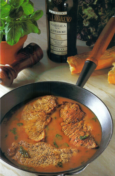 Schnitzler i marsala-sauce