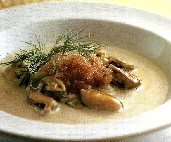 Fiskesuppe med safran og muslinger