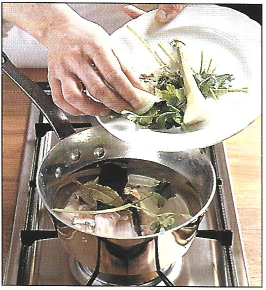 Grillstegt havtaske med sprød fennikel og rødvinssauce