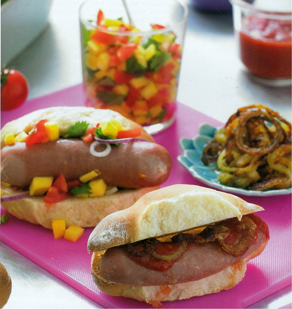 Hotdogs og salatbar – kun for børnekokke