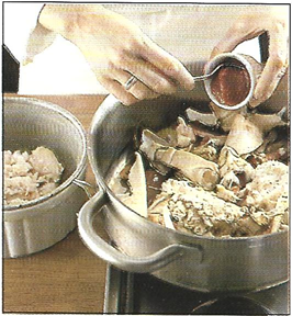 Krabbe i kartoffel-røsti med krabbe-sky