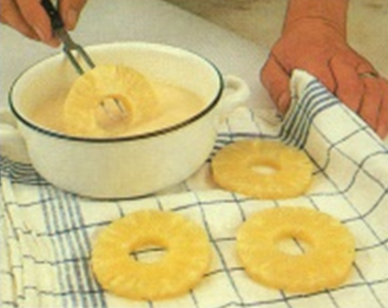 Ananasringe i beignet