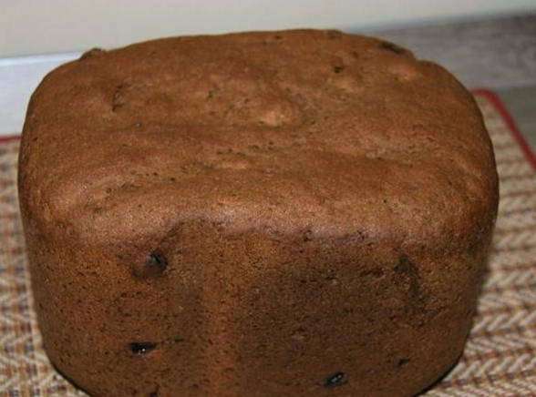 Rugbrød med malt i en bagemaskine