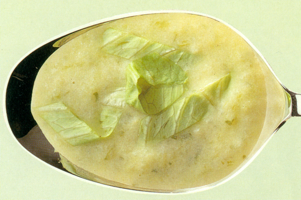 Salatsuppe med appelsinsaft