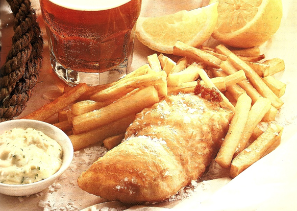 Fish and chips - bedst på Kogebog.dk 💘