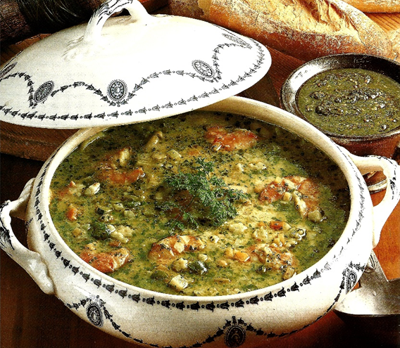 Fiskeminestrone med pesto - bedst på Kogebog.dk 💘