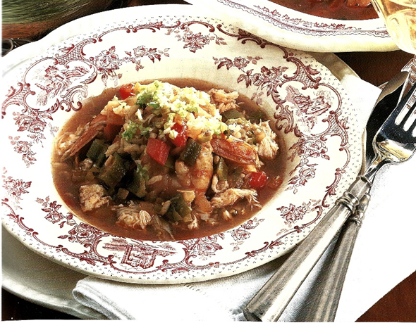 Gumbo med fisk og skaldyr - bedst på Kogebog.dk 💘