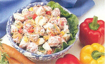 Broget kartoffelsalat