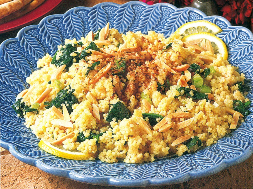 Couscous med spinat