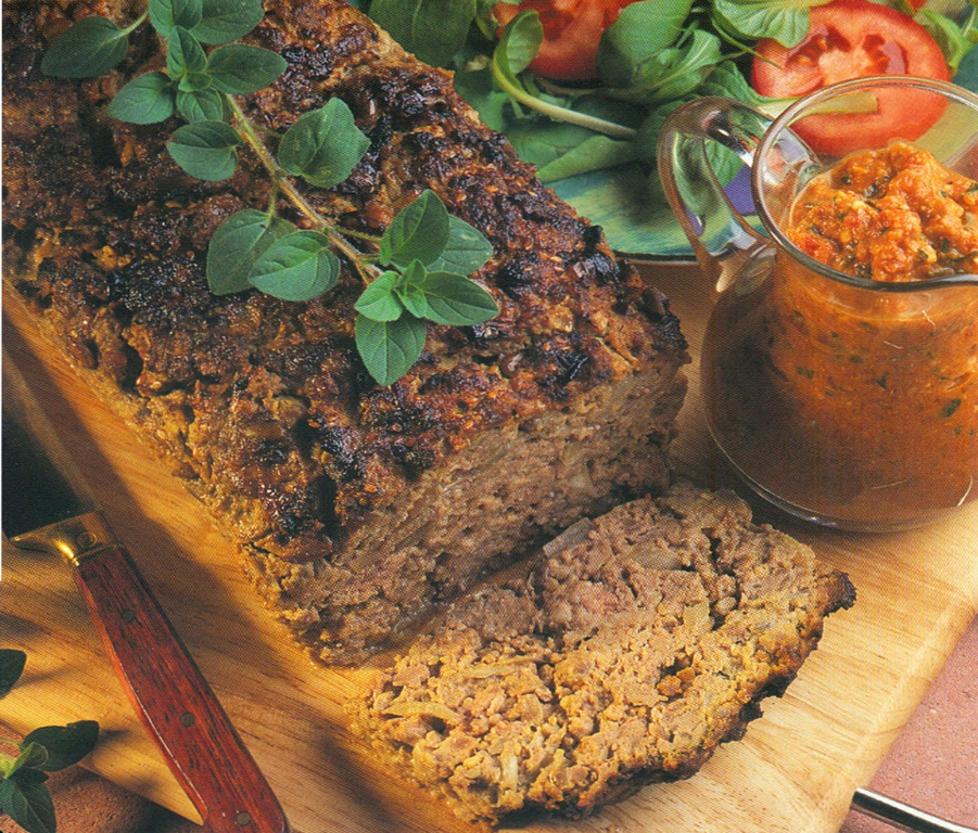 Farsbrød med tomatsauce