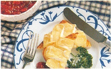 Friteret camembert