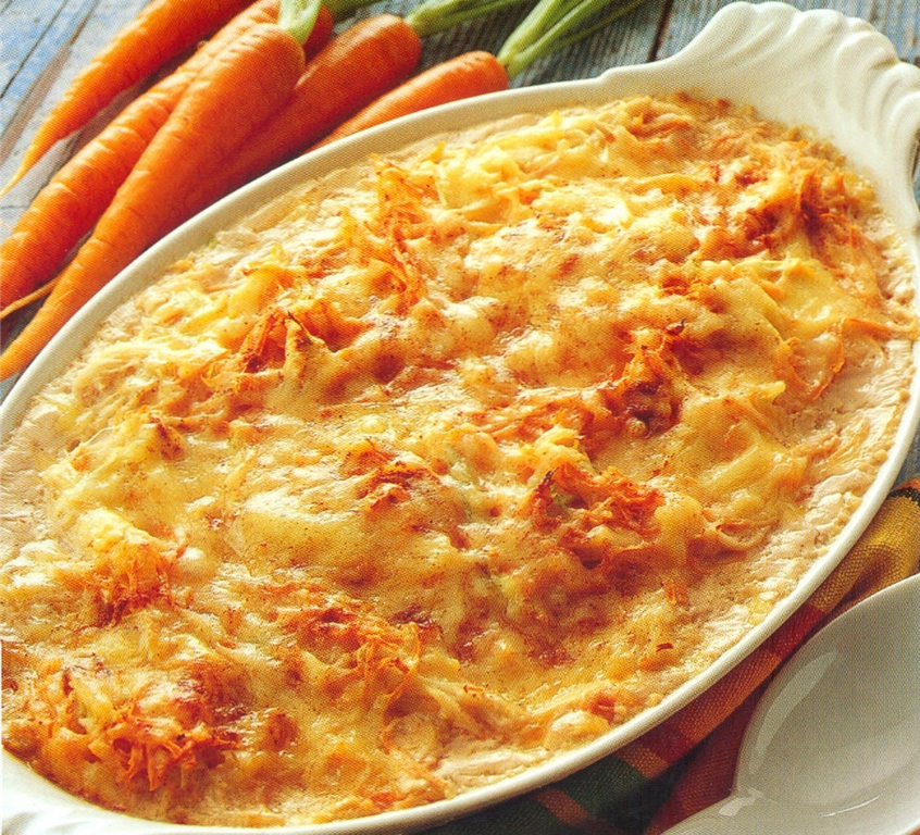 Kartoffel- og gulerodsgratin