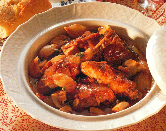 Klassisk coq au vin