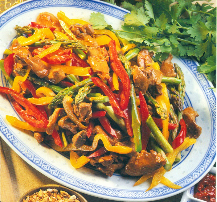 Kylling og ingefær i wok