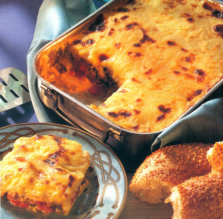 Moussaka med og uden aubergine