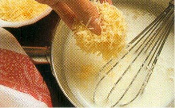 Pasta med ost og valnødder