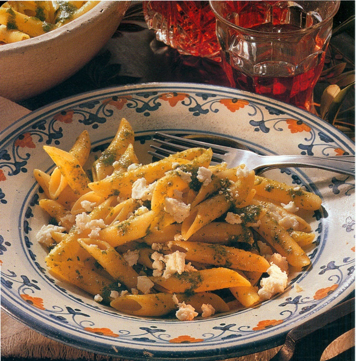 Penne med urtepesto