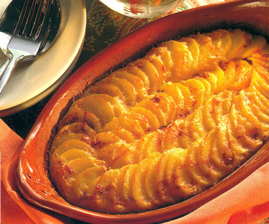 Sprød kartoffelgratin