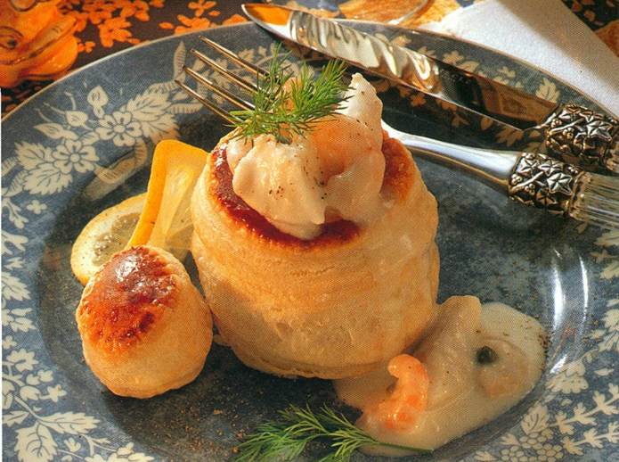 Vol-au-vent med fisk