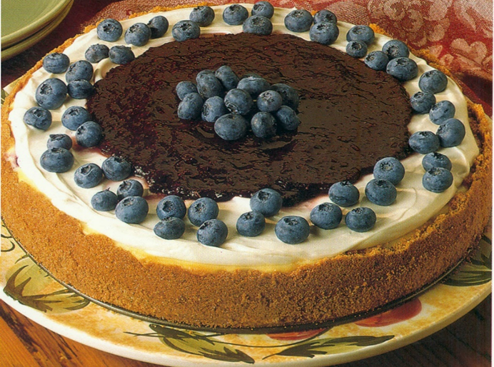 Blåbær-cheesecake
