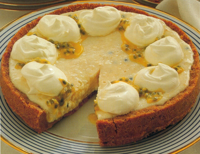 Passionsfrugt cheesecake