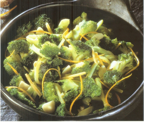 Broccoli med ingefær og appelsin