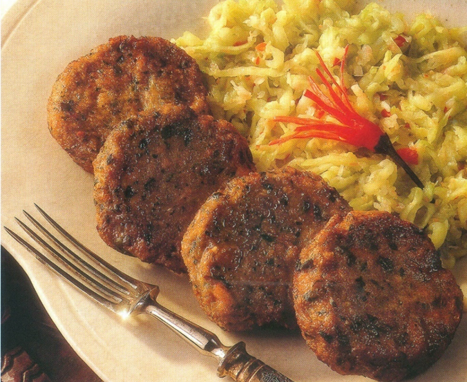 Fiskefrikadeller med rød karry