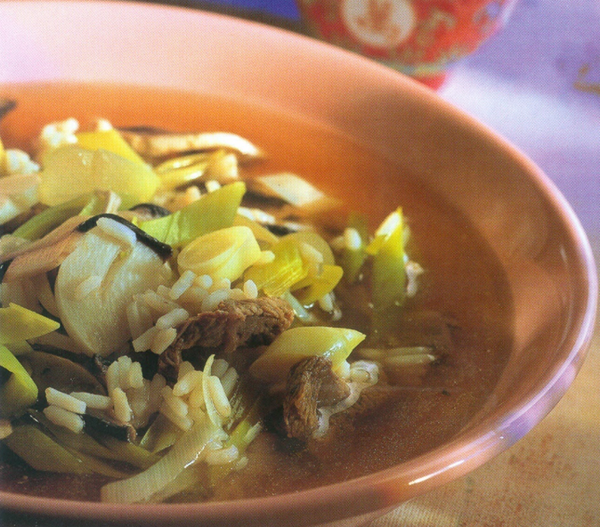 Lammekødsuppe med ris