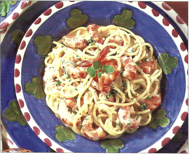 Rejer i pasta og fløde