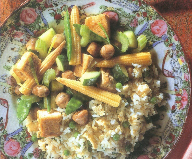 Tofu med svampe