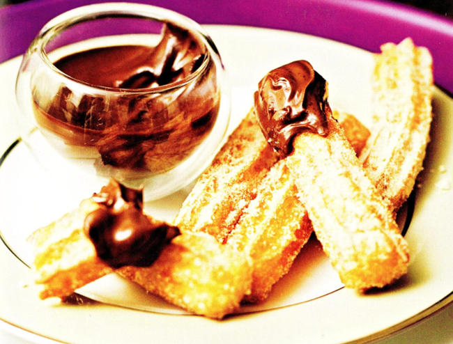 Churros med chocoladesauce - Bare bedst