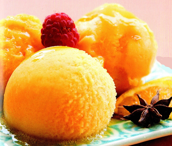 Melon-appelsinsorbet - Bare bedst