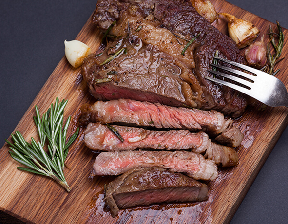 Blåkilde entrecôte i airfryer