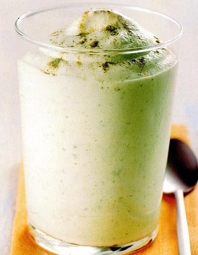 Is-mousse med grøn te - Let og lækkert
