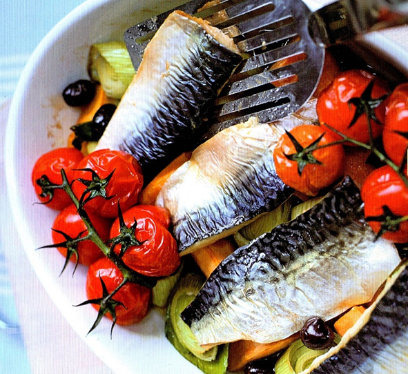 Makrel med grønsager - Let og lækkert
