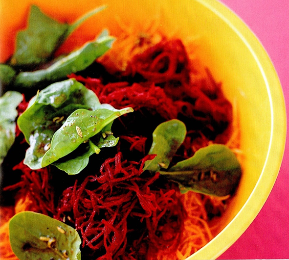 Rødbedesalat med gulerod og spidskommen - Let og lækkert
