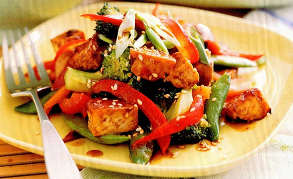 Stegte grønsager med sesam og tofu - Let og lækkert