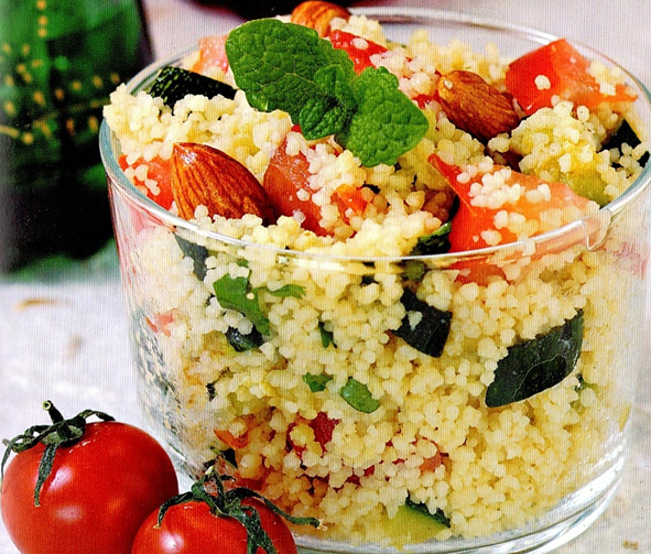 Stærk tabbouleh med courgette og tomat - Let og lækkert