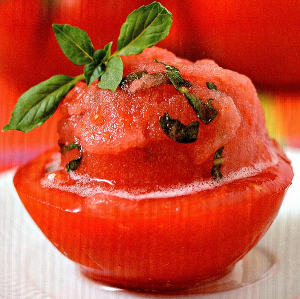 Tomat-basilikum sorbet - Let og lækkert