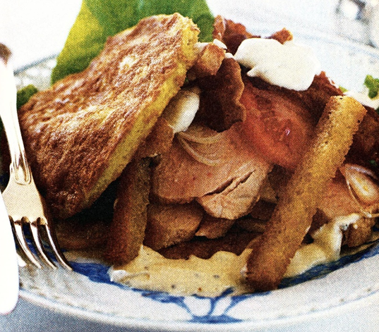 Omelet på club sandwich facon - Kogebog.dk er bedst 💘