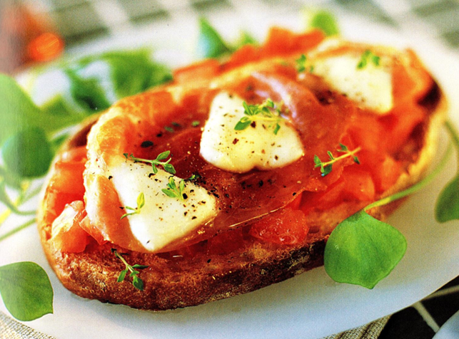 Bruschetta med parmaskinke - De bedste