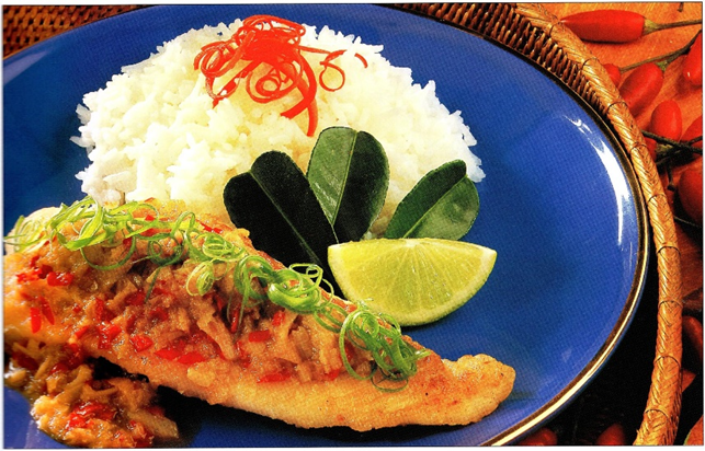 Fiskefilet med chili-limesauce - kan anbefales